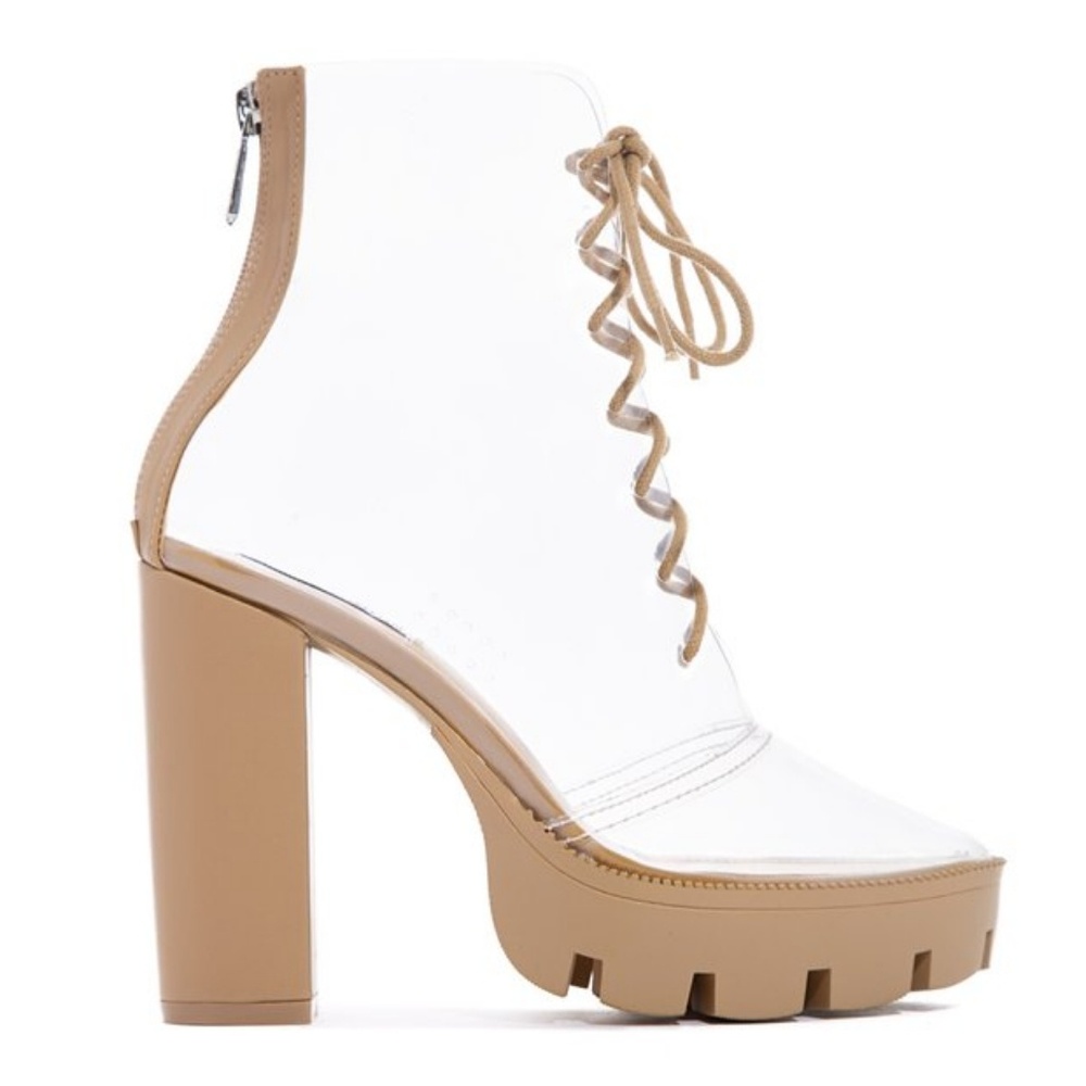LIMITED Stock!🖤Translucent PVC Chunky Boot - Picture 2 of 6